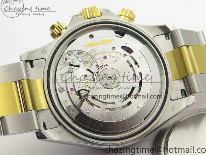 Best On Gold JH Ceramic Bracelet A7750 Dial SS YG SS Daytona Bezel YG Edition 0830